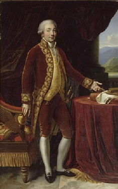 Charles-Marie Bonaparte -1806 - par Girodet-Trioson - Hôtel de ville d'Ajaccio, musée du Salon napoléonien, il est monogrammé ALGRT